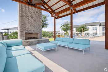 Outdoor pavilion & fireplace